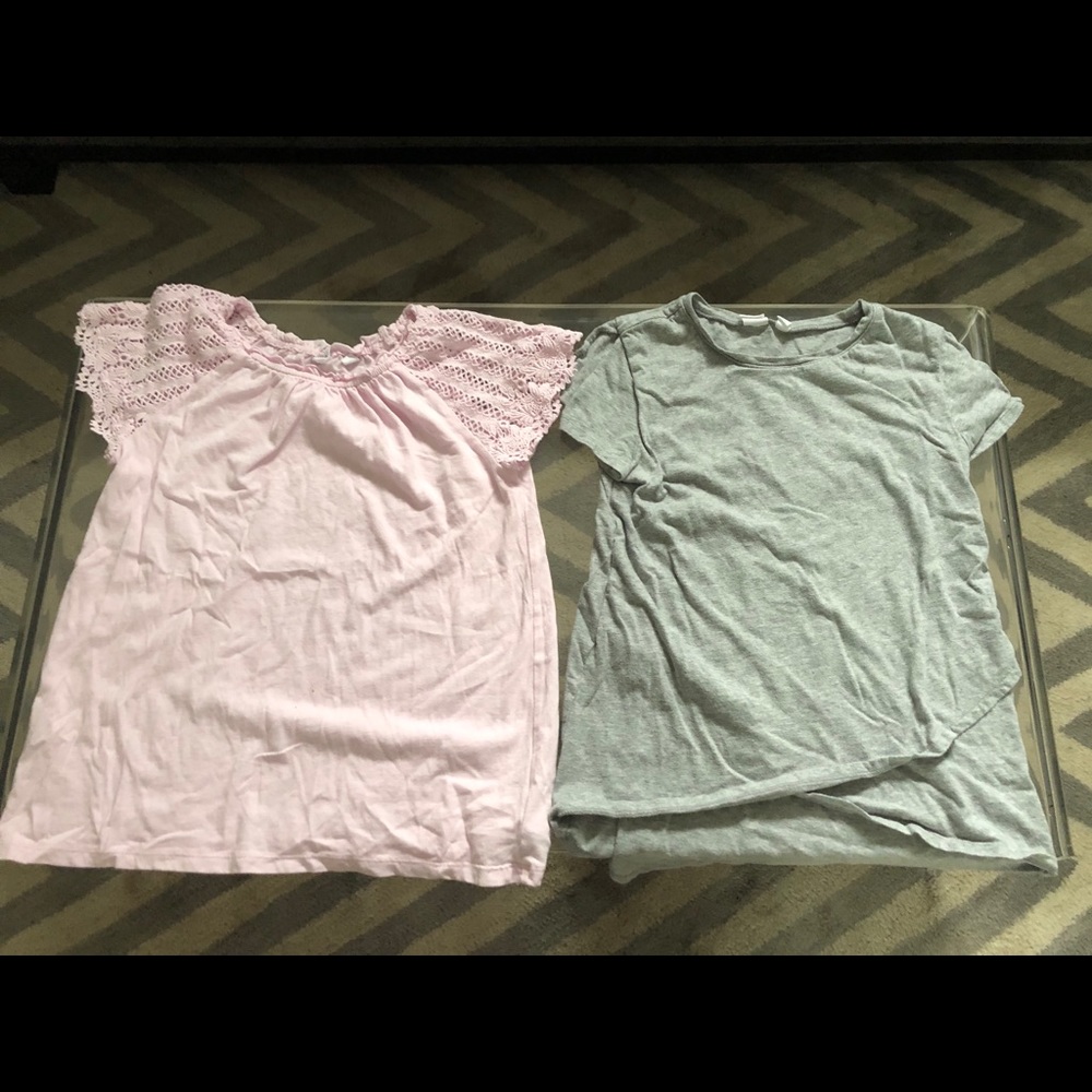 Two new gap kids short sleeve shirts size 14-16